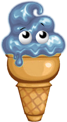 glace - gourmandise- alimentation - smiley émoticône émoji cartoon clipart illustration - artémotic