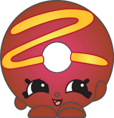 donut [Shopkins] - gourmandise- alimentation - smiley émoticône émoji cartoon clipart illustration - artémotic