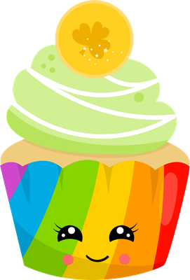 cupcake - gourmandise- alimentation - smiley émoticône émoji cartoon clipart illustration - artémotic