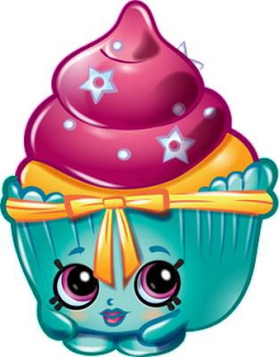 cupcake [Shopkins] - gourmandise- alimentation - smiley émoticône émoji cartoon clipart illustration - artémotic