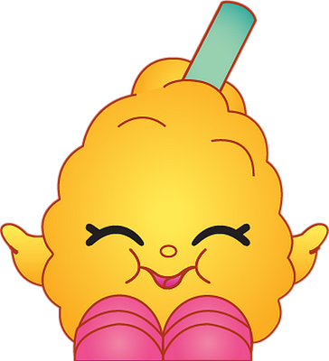 barbe à papa - gourmandise- alimentation - smiley émoticône émoji cartoon clipart illustration - artémotic