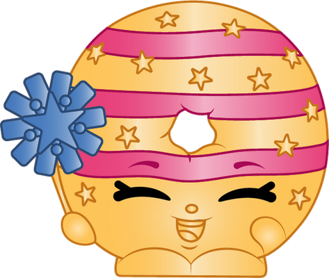 donut [Shopkins] - gourmandise- alimentation - smiley émoticône émoji cartoon clipart illustration - artémotic