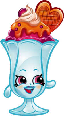 glace [Shopkins] - gourmandise- alimentation - smiley émoticône émoji cartoon clipart illustration - artémotic