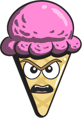 glace - gourmandise- alimentation - smiley émoticône émoji cartoon clipart illustration - artémotic