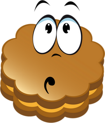 biscuit - gourmandise- alimentation - smiley émoticône émoji cartoon clipart illustration - artémotic
