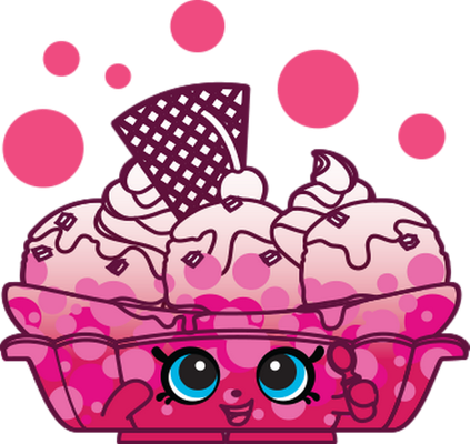 glace [Shopkins] - gourmandise- alimentation - smiley émoticône émoji cartoon clipart illustration - artémotic