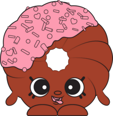 donut [Shopkins] - gourmandise- alimentation - smiley émoticône émoji cartoon clipart illustration - artémotic