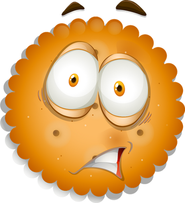 biscuit - gourmandise- alimentation - smiley émoticône émoji cartoon clipart illustration - artémotic