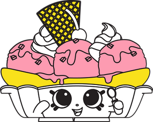 glace [Shopkins] - gourmandise- alimentation - smiley émoticône émoji cartoon clipart illustration - artémotic