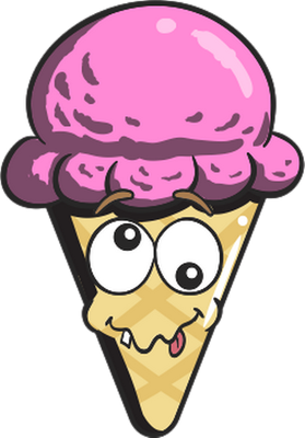 glace - gourmandise- alimentation - smiley émoticône émoji cartoon clipart illustration - artémotic