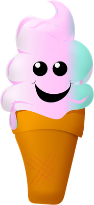 glace - gourmandise- alimentation - smiley émoticône émoji cartoon clipart illustration - artémotic