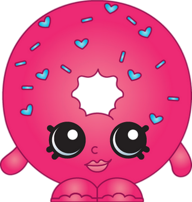 donut [Shopkins] - gourmandise- alimentation - smiley émoticône émoji cartoon clipart illustration - artémotic