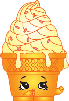 glace [Shopkins] - gourmandise- alimentation - smiley émoticône émoji cartoon clipart illustration - artémotic