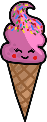 glace - gourmandise- alimentation - smiley émoticône émoji cartoon clipart illustration - artémotic