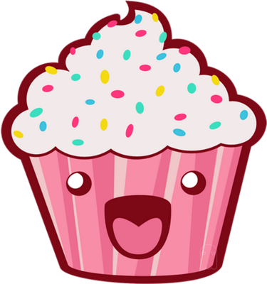cupcake - gourmandise- alimentation - smiley émoticône émoji cartoon clipart illustration - artémotic