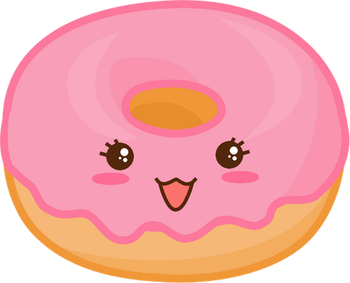 donut - gourmandise- alimentation - smiley émoticône émoji cartoon clipart illustration - artémotic
