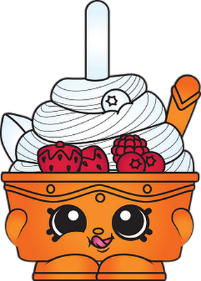glace [Shopkins] - gourmandise- alimentation - smiley émoticône émoji cartoon clipart illustration - artémotic