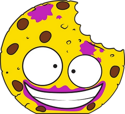 cookie - gourmandise- alimentation - smiley émoticône émoji cartoon clipart illustration - artémotic