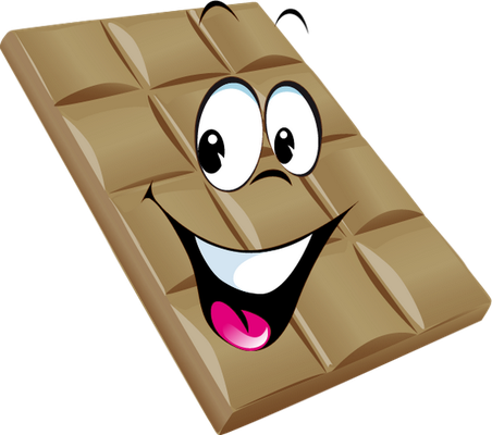 chocolat - gourmandise- alimentation - smiley émoticône émoji cartoon clipart illustration - artémotic