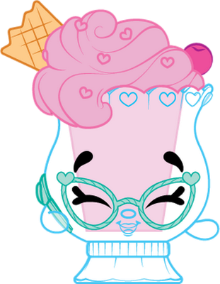 glace [Shopkins] - gourmandise- alimentation - smiley émoticône émoji cartoon clipart illustration - artémotic