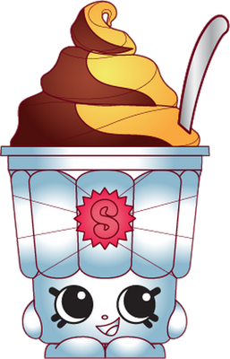 glace [Shopkins] - gourmandise- alimentation - smiley émoticône émoji cartoon clipart illustration - artémotic