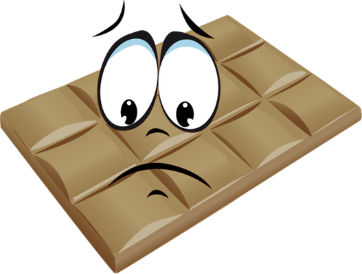 chocolat - gourmandise- alimentation - smiley émoticône émoji cartoon clipart illustration - artémotic