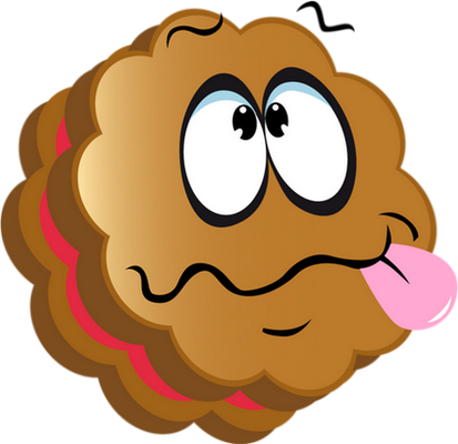 biscuit - gourmandise- alimentation - smiley émoticône émoji cartoon clipart illustration - artémotic