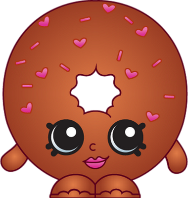 donut [Shopkins] - gourmandise- alimentation - smiley émoticône émoji cartoon clipart illustration - artémotic