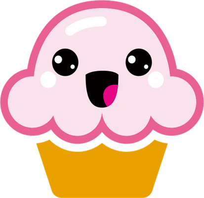 cupcake - gourmandise- alimentation - smiley émoticône émoji cartoon clipart illustration - artémotic