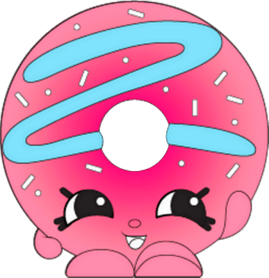 donut [Shopkins] - gourmandise- alimentation - smiley émoticône émoji cartoon clipart illustration - artémotic