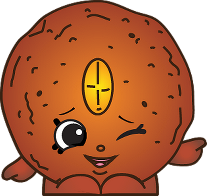 cookie [Shopkins] - gourmandise- alimentation - smiley émoticône émoji cartoon clipart illustration - artémotic
