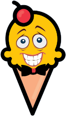 glace - gourmandise- alimentation - smiley émoticône émoji cartoon clipart illustration - artémotic
