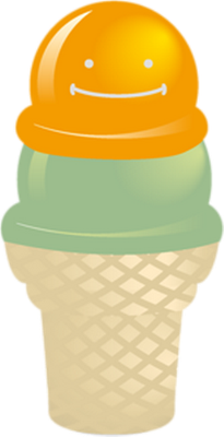 glace - gourmandise- alimentation - smiley émoticône émoji cartoon clipart illustration - artémotic