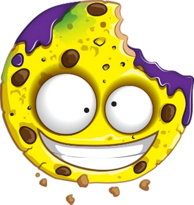 cookie - gourmandise- alimentation - smiley émoticône émoji cartoon clipart illustration - artémotic