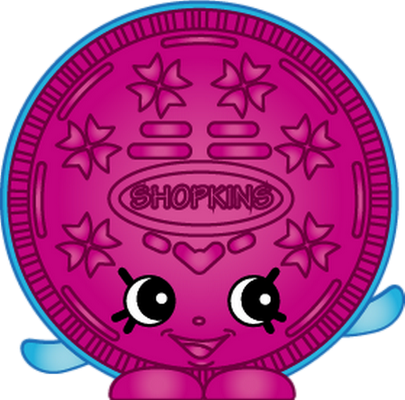 cookie [Shopkins] - gourmandise- alimentation - smiley émoticône émoji cartoon clipart illustration - artémotic