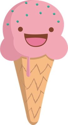 glace - gourmandise- alimentation - smiley émoticône émoji cartoon clipart illustration - artémotic