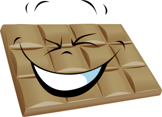 chocolat - gourmandise- alimentation - smiley émoticône émoji cartoon clipart illustration - artémotic