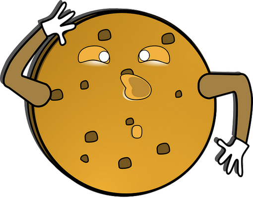 cookie - gourmandise- alimentation - smiley émoticône émoji cartoon clipart illustration - artémotic
