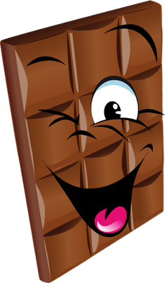 chocolat - gourmandise- alimentation - smiley émoticône émoji cartoon clipart illustration - artémotic