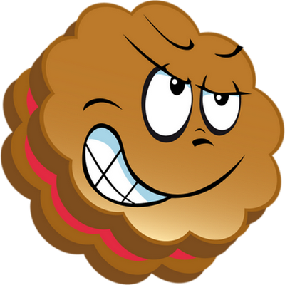 biscuit - gourmandise- alimentation - smiley émoticône émoji cartoon clipart illustration - artémotic