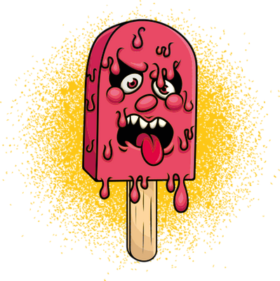 glace - gourmandise- alimentation - smiley émoticône émoji cartoon clipart illustration - artémotic