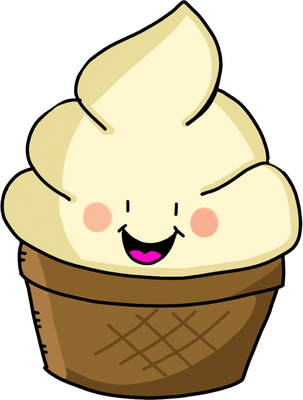 glace - gourmandise- alimentation - smiley émoticône émoji cartoon clipart illustration - artémotic