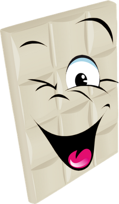 chocolat - gourmandise- alimentation - smiley émoticône émoji cartoon clipart illustration - artémotic
