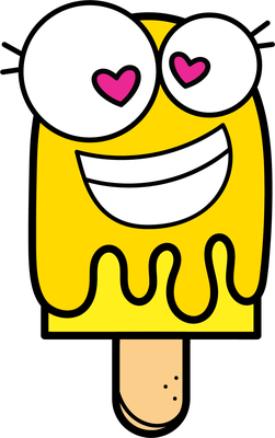 glace - gourmandise- alimentation - smiley émoticône émoji cartoon clipart illustration - artémotic