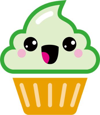 cupcake - gourmandise- alimentation - smiley émoticône émoji cartoon clipart illustration - artémotic