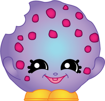 cookie [Shopkins] - gourmandise- alimentation - smiley émoticône émoji cartoon clipart illustration - artémotic