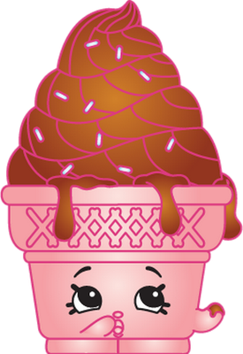 glace [Shopkins] - gourmandise- alimentation - smiley émoticône émoji cartoon clipart illustration - artémotic