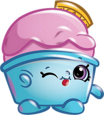 glace [Shopkins] - gourmandise- alimentation - smiley émoticône émoji cartoon clipart illustration - artémotic