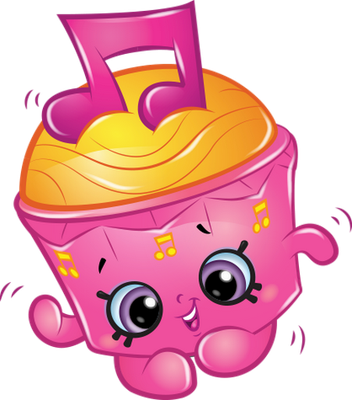cupcake [Shopkins] - gourmandise- alimentation - smiley émoticône émoji cartoon clipart illustration - artémotic