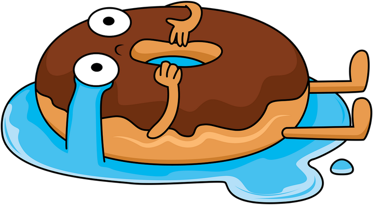 donut - gourmandise- alimentation - smiley émoticône émoji cartoon clipart illustration - artémotic
